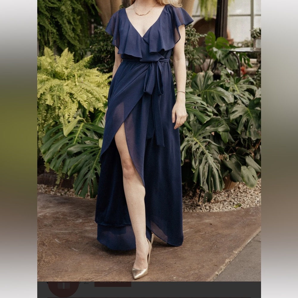 Baltic Born Navy Wrap dress Size M